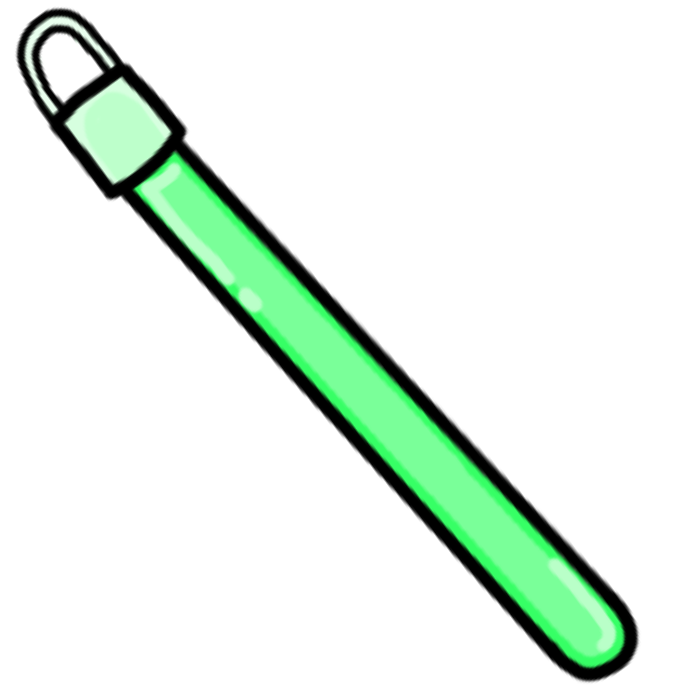 A green glowstick